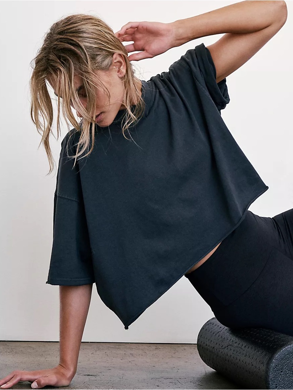 NWT FREE PEOPLE MOVEMENT Inspire Tee | Black MSRP $38 CURRENT
